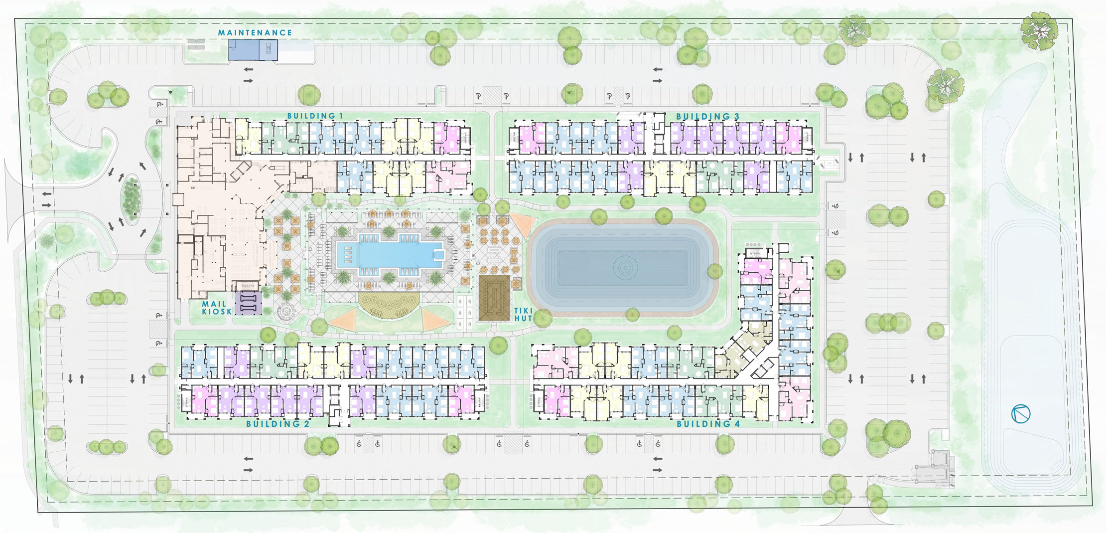 Site Plan of Margaritaville Vacation Residences Myrtle Beach